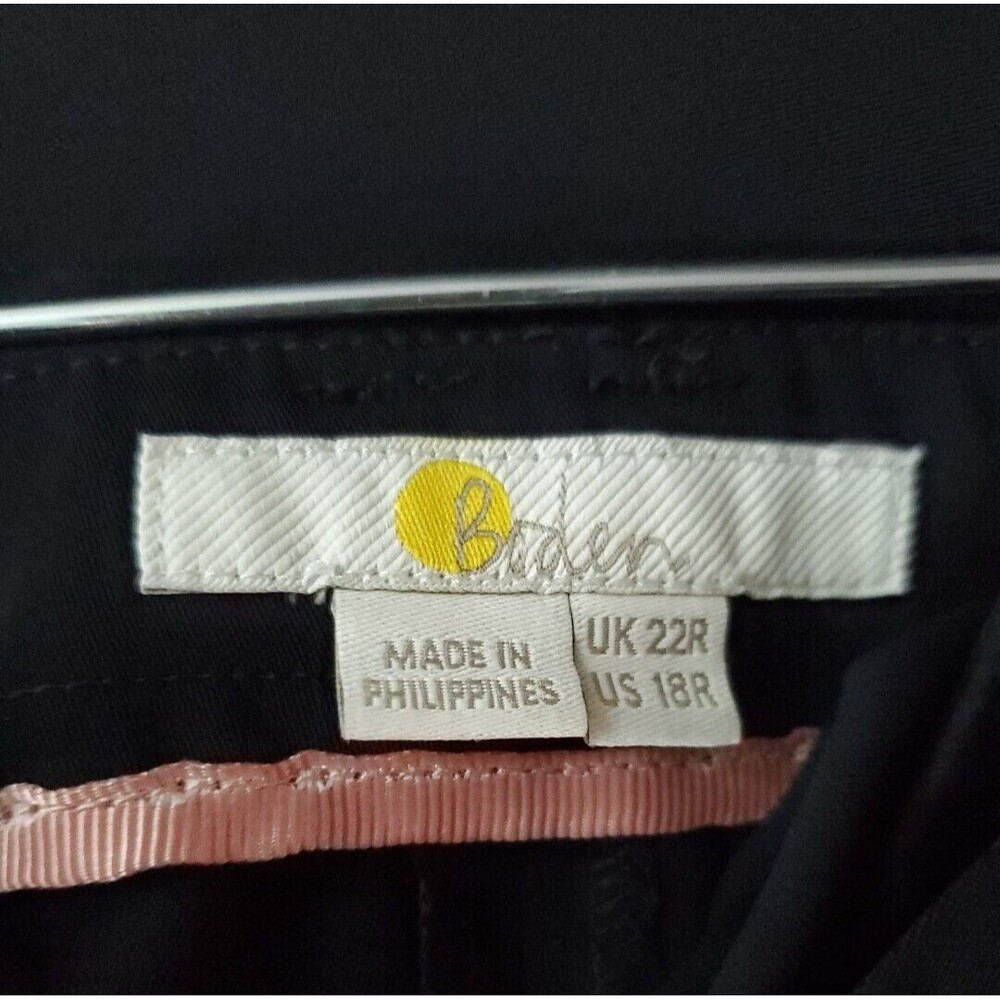 Boden Women’s Melina High Waisted Paperbag Pants Trousers Size 18R Black - Picture 11 of 13
